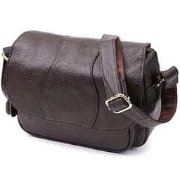 Сумка з натуральної шкіри для стильних жінок Vintage 22973 коричнева