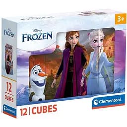 Кубики-пазл Clementoni Frozen 12 елементів (41192)