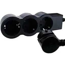 Legrand Удлинитель СТАНДАРТ 3х2К+Из розетки, 16 А, с кабелем 5 м, цвет Черный