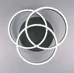 LED люстра на 3 кільця в корпусі coffee з золотистою смужкою Line.F A 55063/3C RGB CF+GD - мініатюра 2