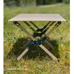 Складаний стіл Naturehike Star Jane T01 CNK2550JJ018, 119х60 см, вуглецева сталь, бежевий - мініатюра 12