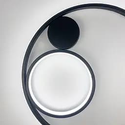 Сучасний настінний або стельовий LED світильник Ø 45 см Line F Арт. WMJ26-450*H70 SandBK - мініатюра 5