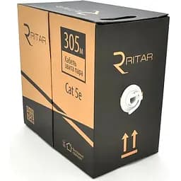 Кабель Ritar КНПП UTP (4x2x0.51) 4p 24 AWG, (CCA), ПВХ + ПЕ, для зовн. робіт з дротом
