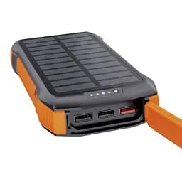 Повербанк з сонячною панеллю 20000mAh Choetech B657 Black PD20W+QC QC3.0 PD3.0 бездротова зарядка (43-00134) - мініатюра 4