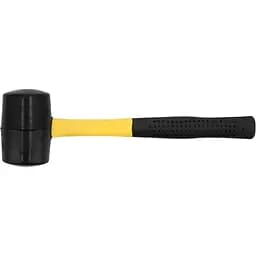 Молоток гумовий Vorel зі склопластиковою ручкою, Ø=50 мм [12/48] (33555)