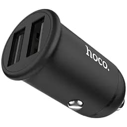 Автомобильное зарядное устройство Hoco Z30 Car Charger 2USB 3.1A Black [69326]