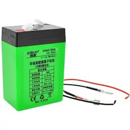 Аккумуляторная батарея QiSuo QS608СH литиевая 6V 8Ah Li-ion 18650 зарядное 8.4V 1A крокодилы