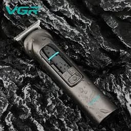 Машинка для стрижки VGR V-096, акумуляторна, для волосся та бороди, з насадками - мініатюра 4