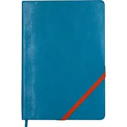 Блокнот деловой Buromax Logo2U Lollipop А5 96 л. без линирования обложка искусственная кожа голубой (BM.295003-14)