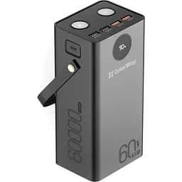 Повербанк ColorWay Powerful 60000 mAh Black (CW-PB600LPA5BK-PDD)
