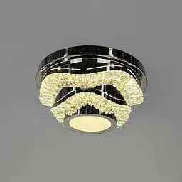 Хромована стельова люстра з прозорим кришталем Ø 33 см | Арт. C 1784/350 | Line F