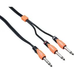 Коммутационный кабель Bespeco Jack 6.3 stereo - 2xJack 6.3 mono SLYS2J180 1.8 м