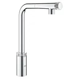 Змішувач для мийки Grohe Minta SmartControl з висувним аератором Хром 30412