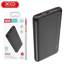 Портативний акумулятор XO PR126 Power bank USB 22.5W+PD20W 10000mAh чорний - мініатюра 2