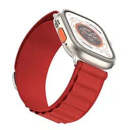 Ремінець для Apple Watch 49/46/45/44/42 (Series 1-3), червоний, Alpine Loop Alpina Band, тканинний поліестеровий ремінець для смарт-годин, дихаючий, для активного відпочинку та спорту, ArmorStandart (ARM81047) - мініатюра 3