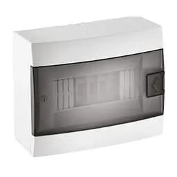 Електричний щиток зовнішній Horoz Electric 8 з пружинною системою блокування білий