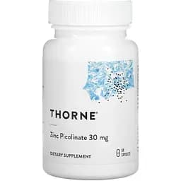 Піколінат цинку Thorne Zinc Picolinate 30 mg, 60 вегакапсул