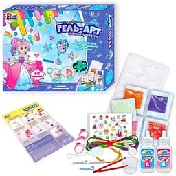 Набор 4FUN Game Club Гель Арт Снежная принцесса 65994 Разноцветный
