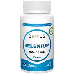 Селен без дрожжей Biotus 200 мкг 100 капсул