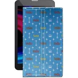 Чохол StatusCASE з екошкіри для планшету Pixus Touch 7 3G Фешн блакитний