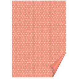 Папір з малюнком "Зірки" 50х70см Кораловий 300г/м2 Heyda