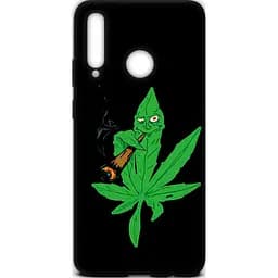 Чохол-накладка Toto Cartoon Soft Silicone TPU Case HuAwei P Smart+ 2019 Cannabis Black