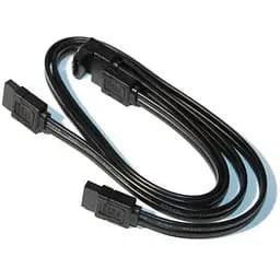 Кабель Voltronic Sata черный 50 см Voltronic угловой разъем с защелками 2 шт.