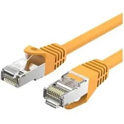 Патч-корд 10м, RJ-45 cat 6a S/FTP Yellow Vention (VPC6SSTP-Y1000)