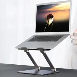 Підставка для ноутбука до 17.3" OfficePro LS111G, Grey, алюміній/силікон, регулювання нахилу - мініатюра 5