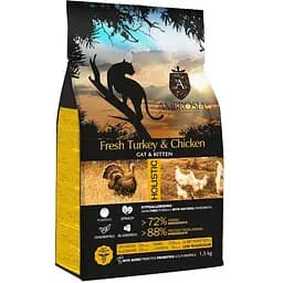 Сухой корм Ambrosia Grain Free для котят со свежей индейкой и курицей 1.5 кг