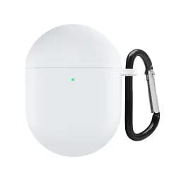 Силіконовий чохол для навушників Xiaomi Redmi Buds 4, Hang Case, білий, ультратонкий захисний кейс товщиною 2 мм, захист від подряпин, пилу та ударів, компактний, з карабіном для кріплення, ArmorStandart (ARM68430)