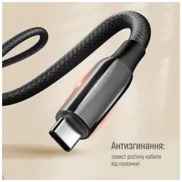 Дата кабель USB-C to USB-C 1.0m (PVC+Aluminum Alloy) (PD Fast Charging 240W) 5А black ColorWay (CW-CBPDCC069-BK) - мініатюра 10
