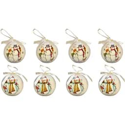 Набір ялинкових куль Quanzhou Tianjian Gifts 8 шт. D6 см пінопласт в асортименті (420049-1) - мініатюра 3
