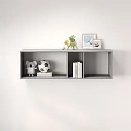 Полиця настінна MebelStar Лілу 110x27x34 см Сіра мишка (MBS-1366)