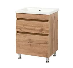 Тумба ПіК Мінімал Wood + раковина Cersanit Como 50 см 30412