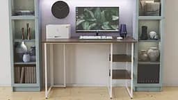 Комп'ютерний стіл Ferrum-decor Кевін 75x100x70 білий ДСП Дуб Сонома Труфель 16мм (FRD-101271) - мініатюра 4