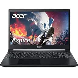 Игровой ACER Aspire 7 A715-42G, AMD Ryzen 5 5500U 4GHz, 15.6" Full HD, 8GB, SSD 512GB, NVIDIA GeForce GTX 1650, DOS, черный