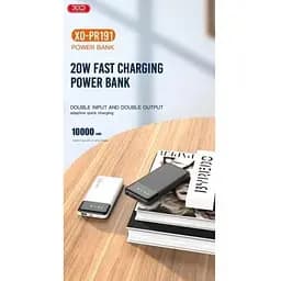 Портативна батарея XO PR191 10000mAh 20W fast charging чорна PR191 - мініатюра 4