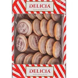 Печенье сдобное сбивное Delicia Делиция в молочной глазури со вкусом вишни 300 г