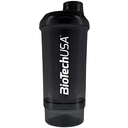 Шейкер BiotechUSA Wave+ Compact shaker Panther Black 500 мл (+150 мл) (24080300)