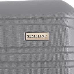 Валіза Semi Line 24 дюйми (M) на 4 колесах ABS-пластик кодовий замок Розширювальний клапан +20% об'єм 66/79 л світло-сірий - мініатюра 7