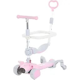 Самокат 5 в 1 (биговел) розовый