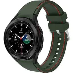 Ремешок для Samsung Galaxy Watch 4 Classic 42mm - зелено-красный ширина крепления 20мм силикон размер L Watchbands RLine (W1-6WB8765368)