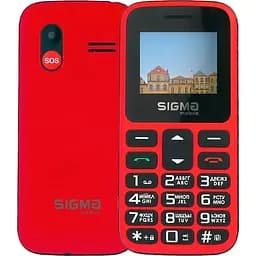 Телефон кнопковий Sigma Mobile Comfort 50 HIT червоний - мініатюра 2