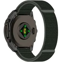 Ремінець DK CDK для Garmin Forerunner 955 22mm Nylon Sport Loop (018558) (olive flak) - мініатюра 3