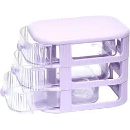 Органайзер настільний Bambi WXS-3 на 3 відділення фіолетовий