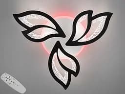 Потолочная светодиодная люстра с пультом, диммером, подсветкой, 55W