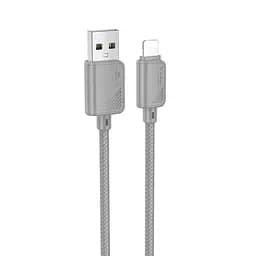 Дата кабель Hoco X113 Beneficio USB to Lightning (1m) Gray