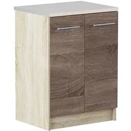 Кухонний модуль нижній Еверест Еко 600 дуб сонома/трюфель (зі стільницею) 60х46х82 см (EVR-2898)