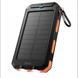 Зовнішній акумулятор Power Bank HOCO J164 Platinum Solar 8000 mAh 10 W, із сонячною панеллю та LED-ліхтариком - мініатюра 2